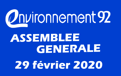 Read more about the article Convocation à l’assemblée générale ordinaire d’environnement 92 – 20 février 2020